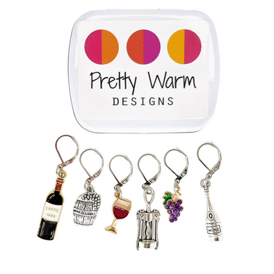 Wine Lover Removable Crochet Stitch Markers | Gift for Mother's Day