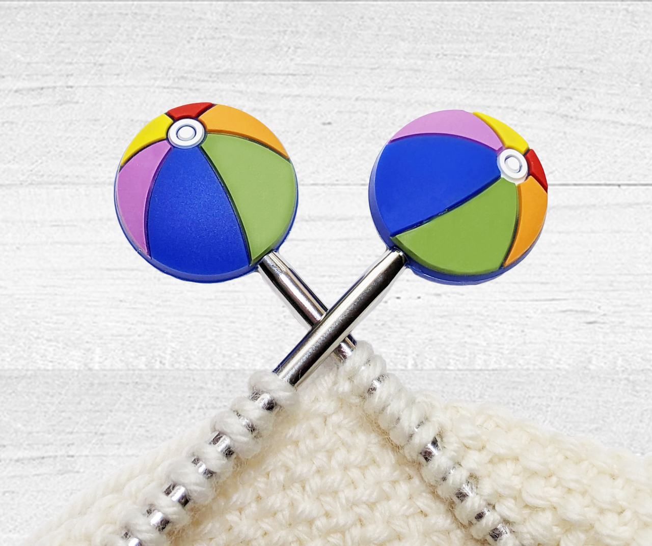Beach Ball Stitch Stoppers