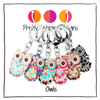 Owl Locking Stitch Markers set of 6 without tin