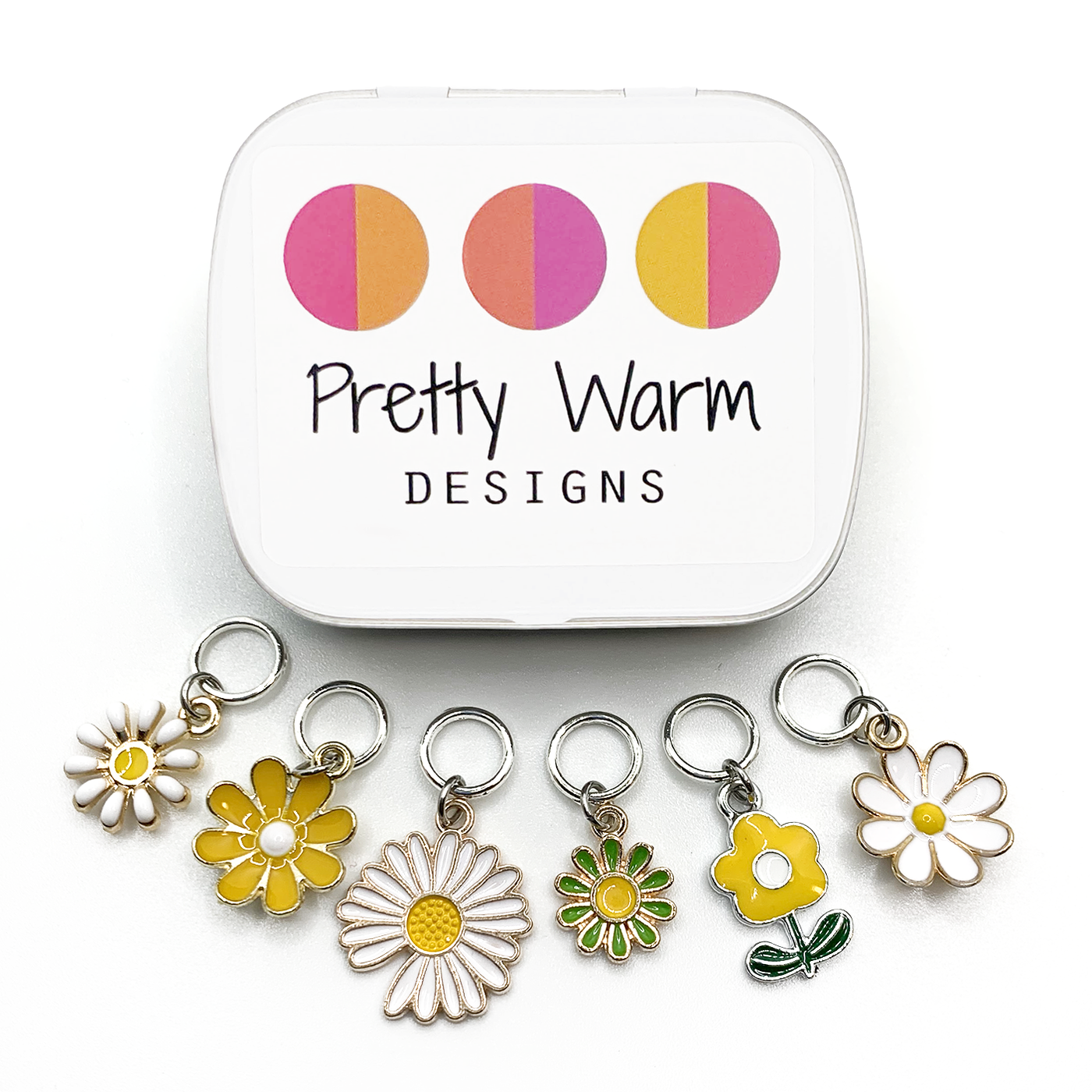 Daisies Knitting Stitch Markers  Summer Gift – Pretty Warm Designs