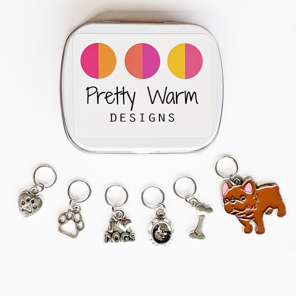 Dog Love Stitch Markers | Pretty Warm Designs