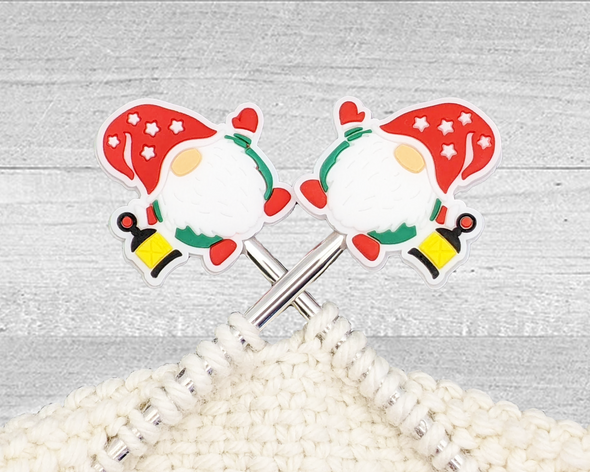 Winter Gnome Stitch Stoppers for Christmas Knitting