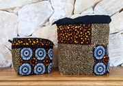 Harvest zipper and drawstring project bags - front