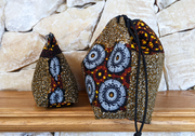 Harvest zipper and drawstring project bags - side
