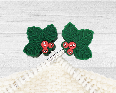Mistletoe Christmas Stitch Stoppers for knitting accessories gift
