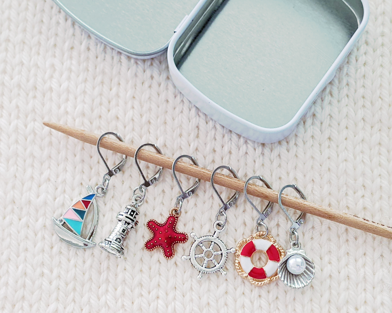 Nautical Treasure Crochet Markers | Pretty Warm Designs