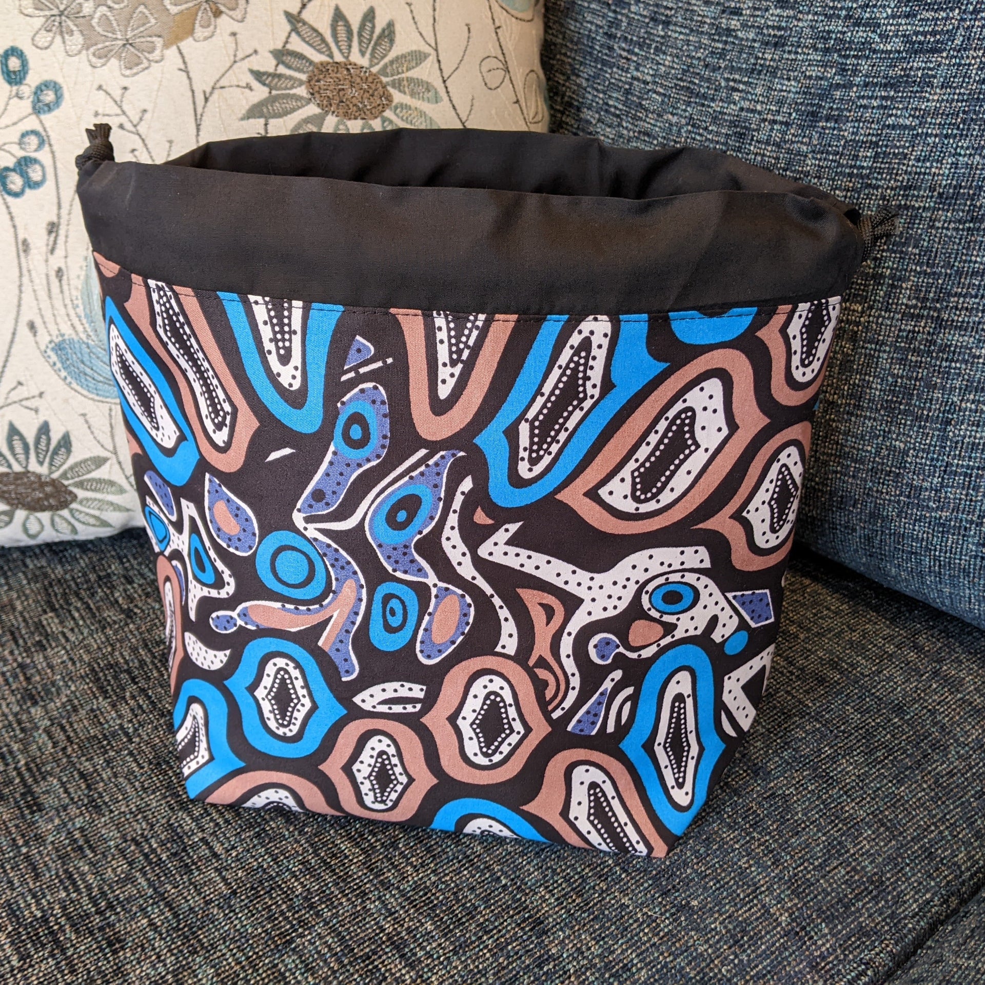 Tide Pools Drawstring Project Bag