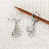 Reindeer and Christmas Tree Crochet Stitch Marker Duo by Pretty Warm Designs