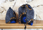 Starry Night Zipper and Drawstring Project Bags - Side