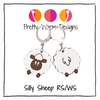 Silly sheep RS/WS stitch marker duo set