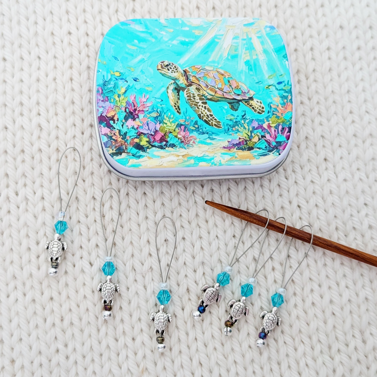 Baby Turtle Stitch Markers | Gift For Knitter