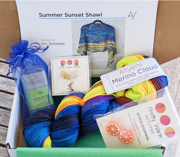Summer Sunset Yarn Box