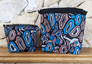 Tide Pools Zipper & Drawstring Project Bags - Front