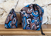 Tide Pools Zipper & Drawstring Project Bags - Side
