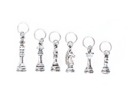 Set of 6 Chess Master Stitch Markers - Silver