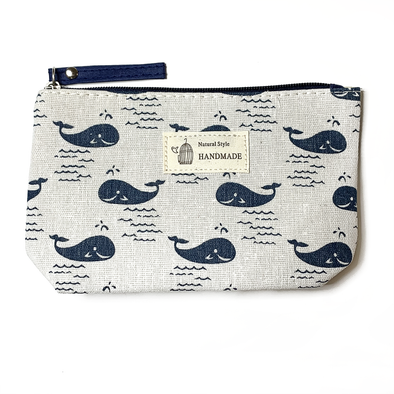 Blue Whales Notions Bag