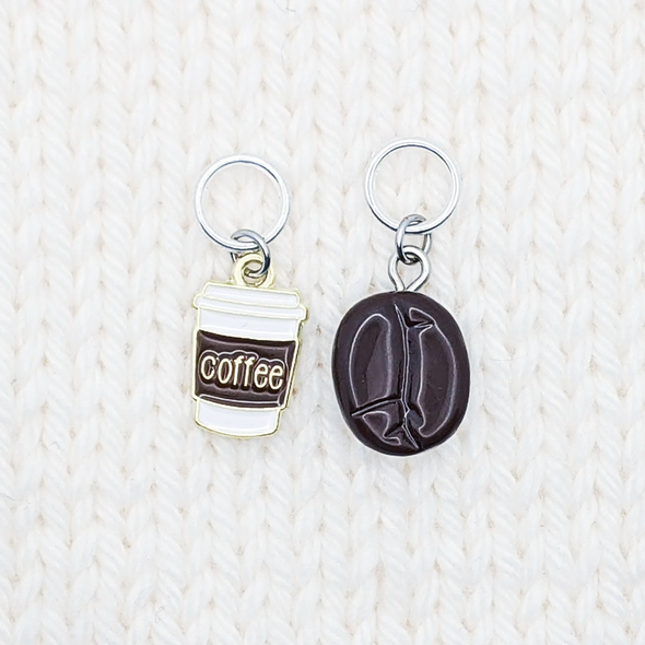 Duos: Coffee + Bean Stitch Markers