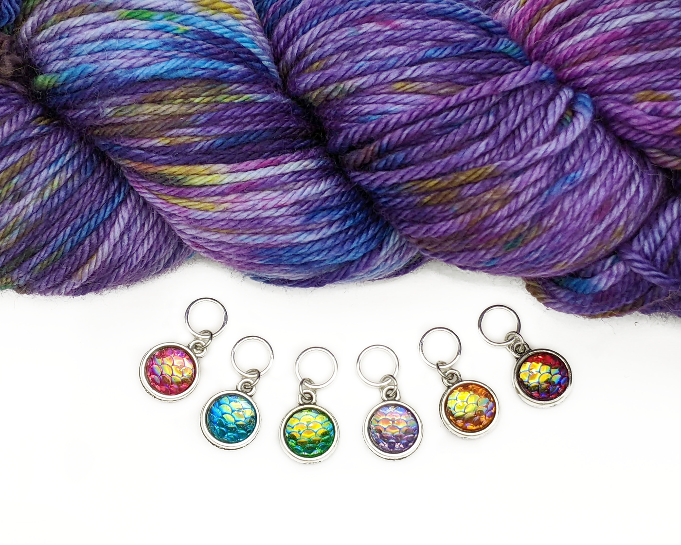 Tropical Drinks Stitch Markers for Knitting