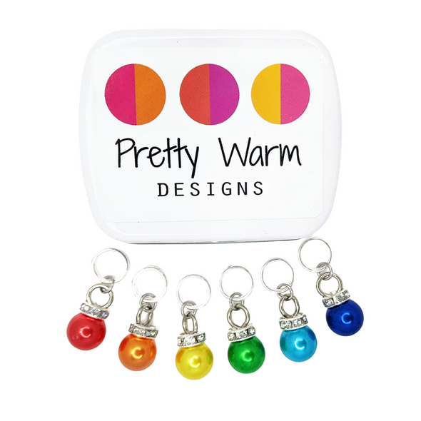 Rainbow Stitch Markers for Knitting | Snag Free