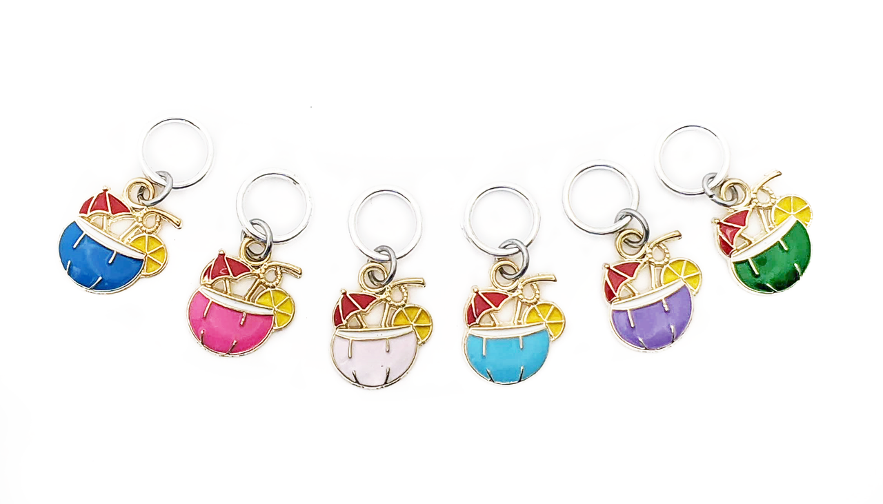 Tropical Drinks Stitch Markers for Knitting | Ideas for Friends