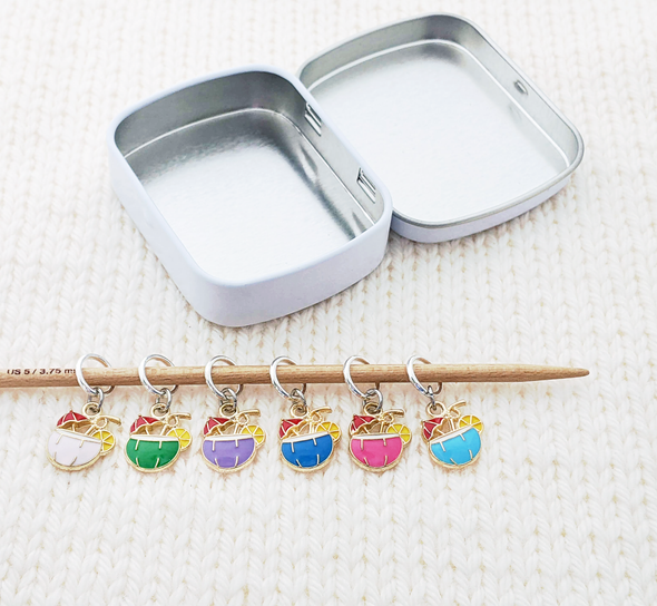 Tropical Drinks Stitch Markers for Knitting | Ideas for Friends