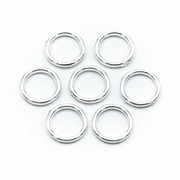 Medium silver ring snag free stitch markers for knitting by Pretty Warm Designs
