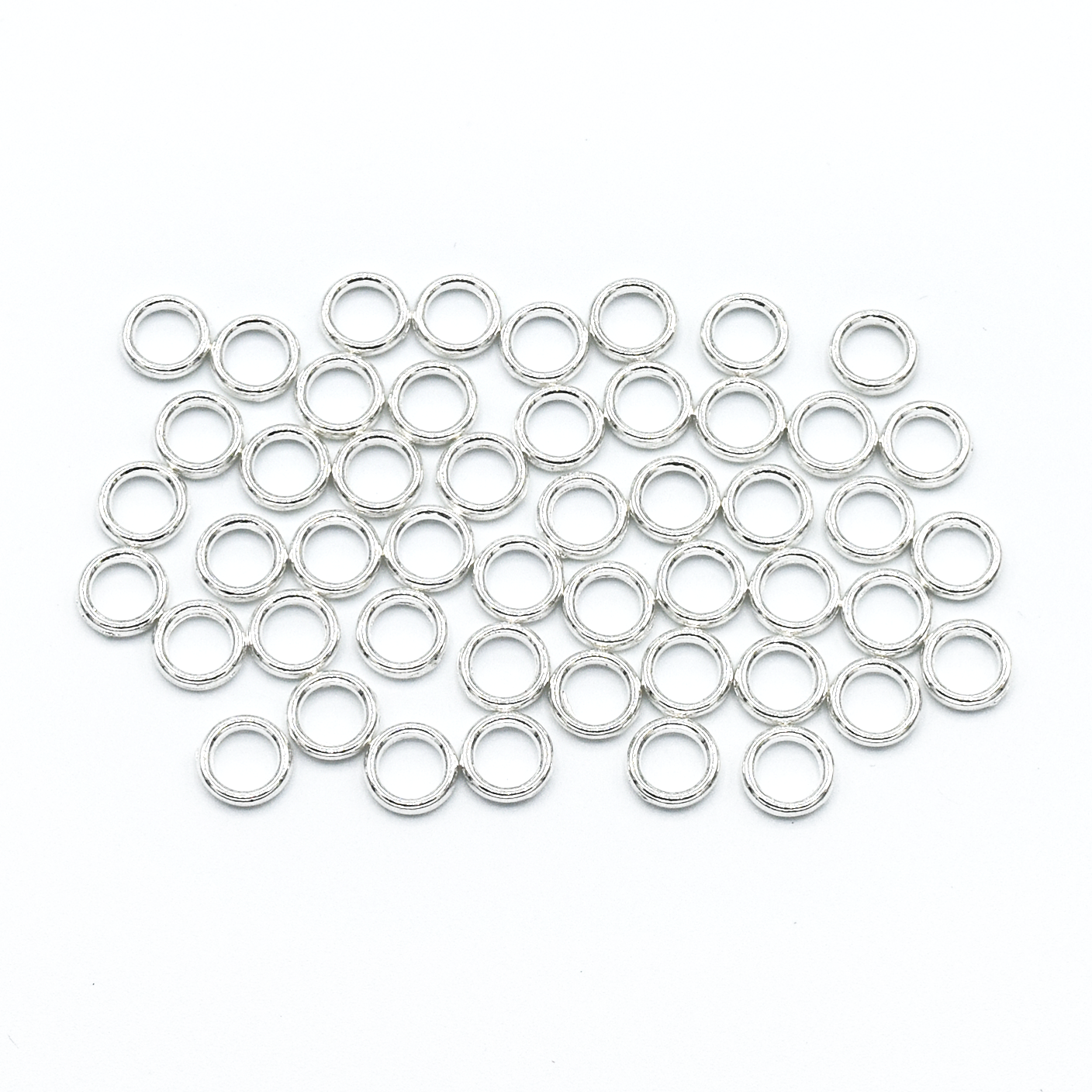 Set of 50 mini ring stitch markers for knitting by Pretty Warm Designs