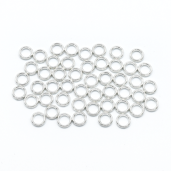 Set of 50 mini ring stitch markers for knitting by Pretty Warm Designs