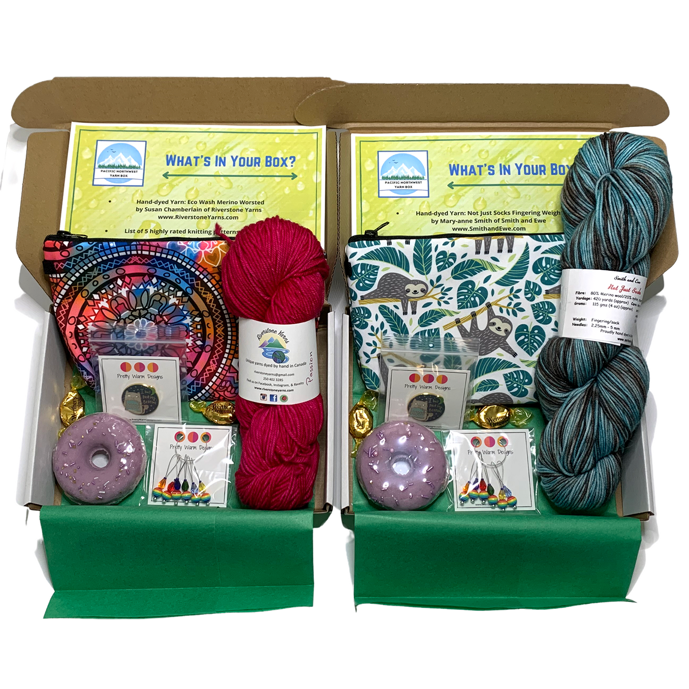 Pacific Northwest Mystery Yarn Box – Pretty Warm Designs