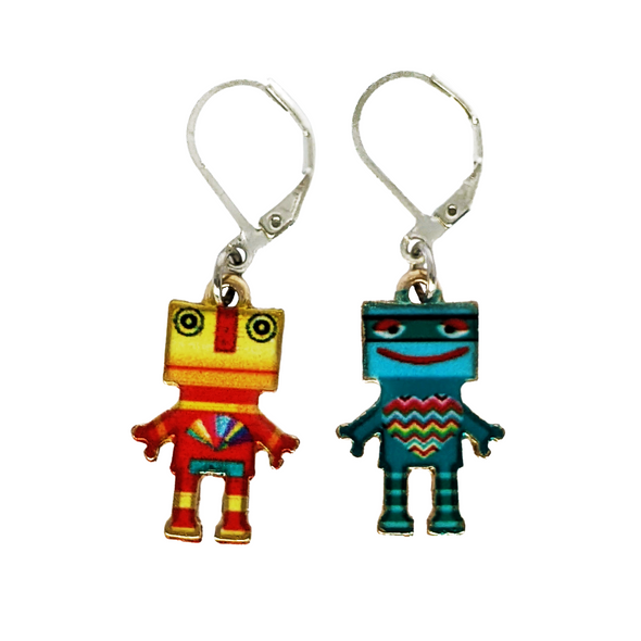 Robot Charm Stitch Holders | Crochet and Knit Removable Markers