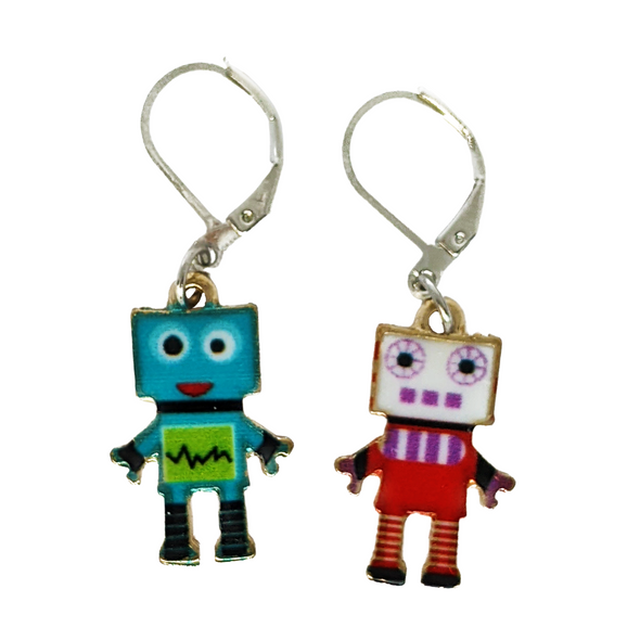 Robot Charm Stitch Holders | Crochet and Knit Removable Markers