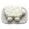 Bar of handmade Sheep shaped Goat's Milk Soap unscented made by Smith and Ewe, sold by Pretty Warm Designs Inc as part of the Pacific Northwest Not Just Socks Yarn Box