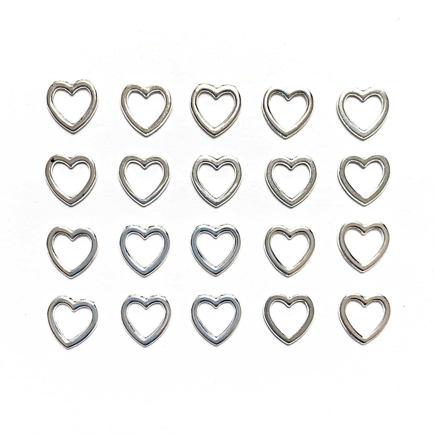 20 small heart stitch markers sold by Pretty Warm Designs Inc.