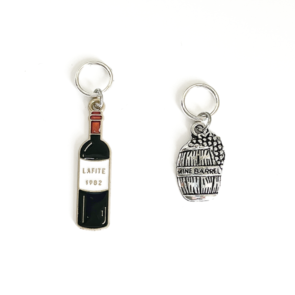 Wine Lover Stitch Markers | Gift for Knitters